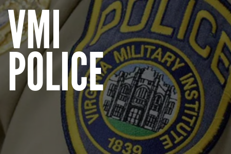 VMI Police graphic over uniform