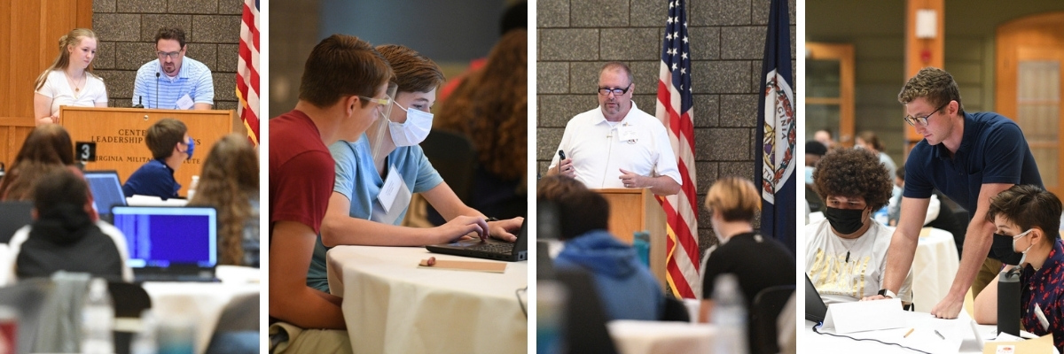 Collage of participants and instructors during the 2021 CyberSmart Event