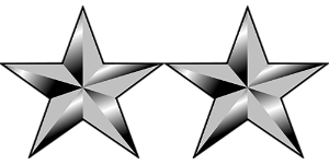 O8 Major General three-star USMC insignia