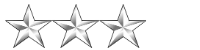 3 stars indicating Lieutenant General in the Air Force