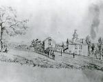 drawing of VMI barracks by Seth Eastman from 1849