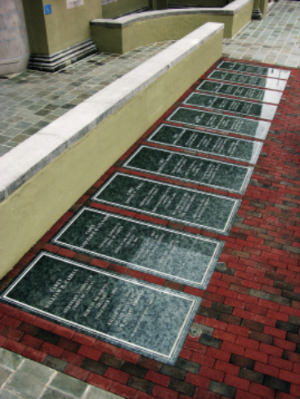 New stones marking the fallen from New Market on Post