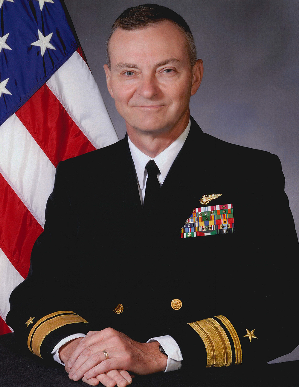 Rear Adm. Charles Smith in his Navy uniform