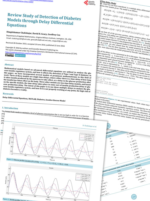 Several pages from the diabetes article are shown here.