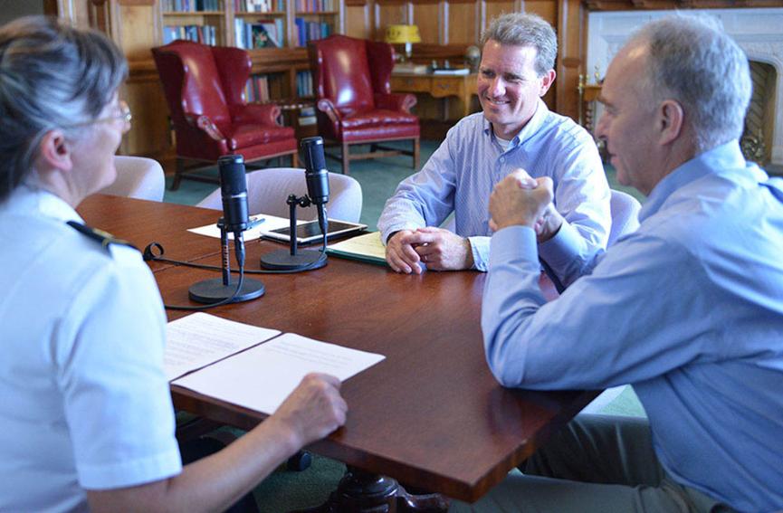 Col. James Hentz and Dr. Spencer Backich of VMI's international studies department talk with Maj. Sherri Tombarge about the U.S. defense budget and how it relates to America's foreign policy.