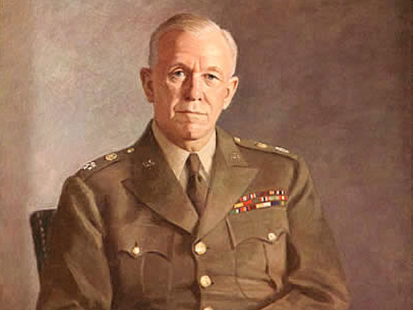 Painting of George C. Marshall in Uniform